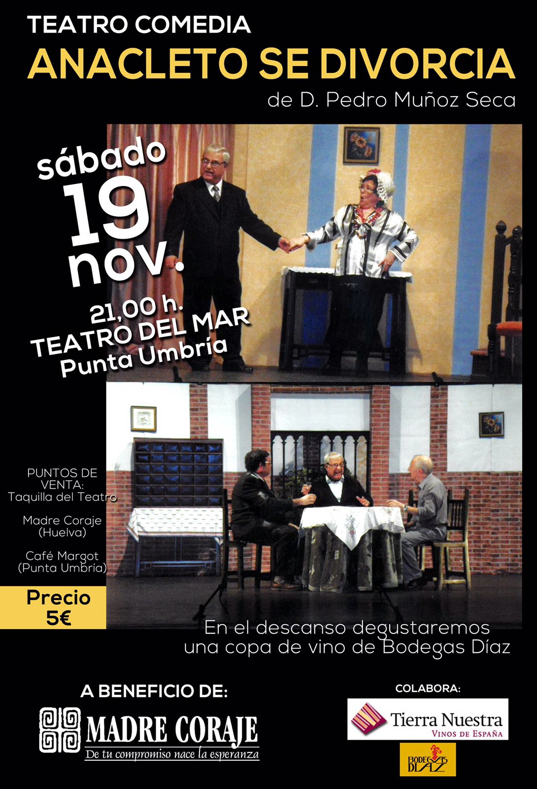 'Anacleto se divorcia' llega al Teatro del Mar